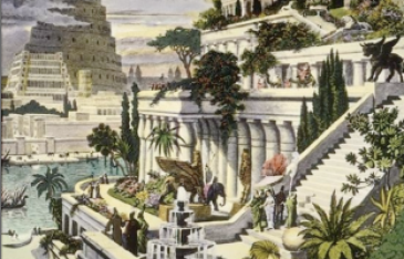 Gardens and Roman like Building
