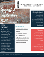 August and September Cover page for Issue #52